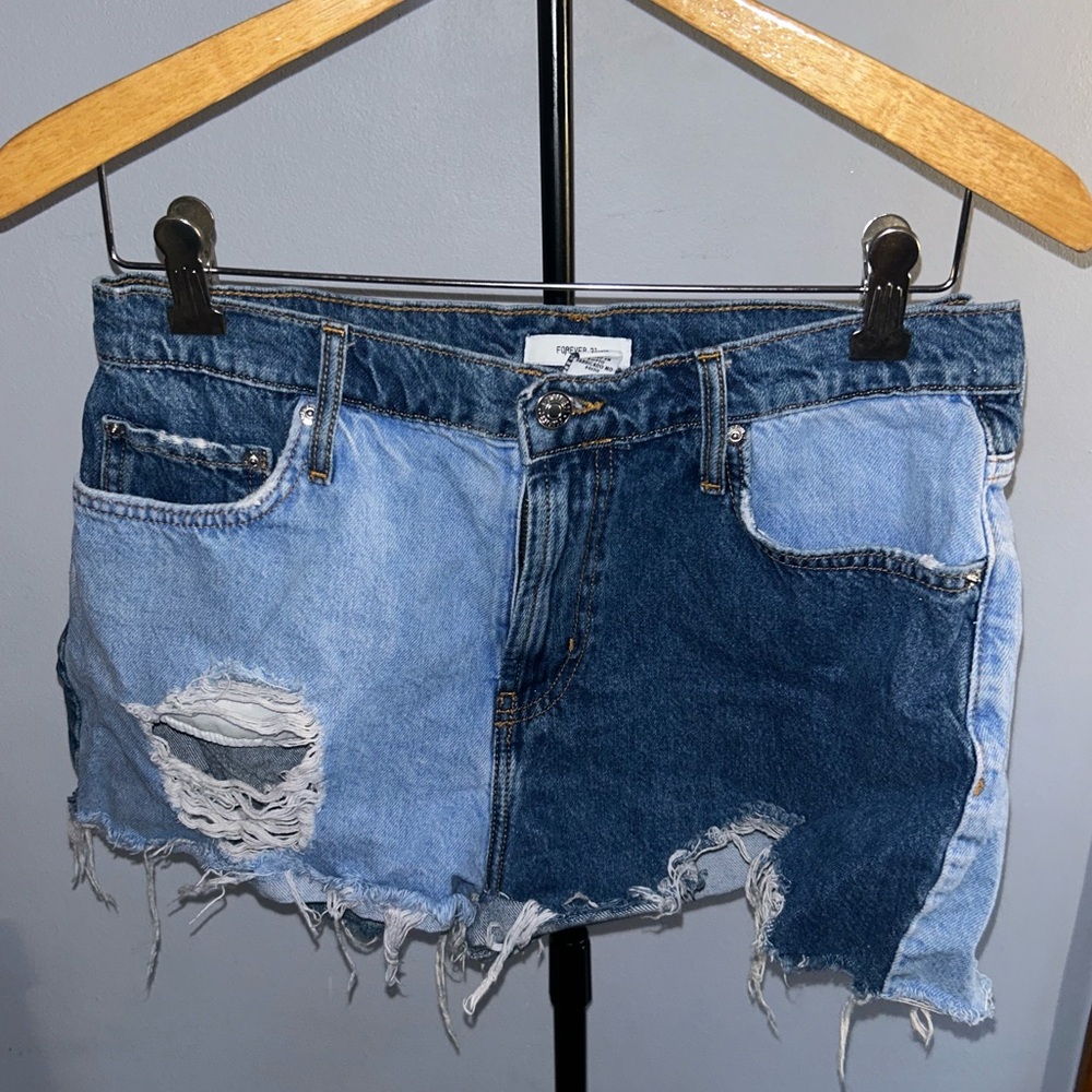 Forever 21 Blue Denim Shorts
